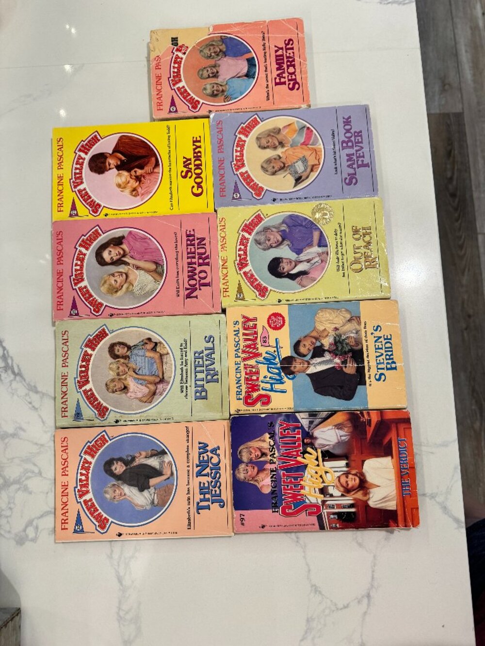 Lot of 9 Vintage Sweet Valley High Books | Francine Pascal 80s 90s YA Retro